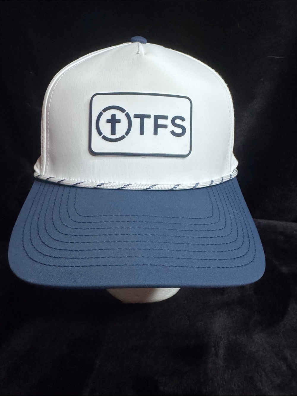 TFS Two-Tone White and Blue Trucker Hat